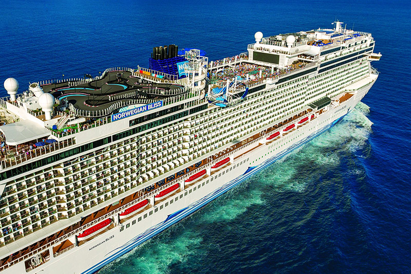 Reisroute Norwegian Bliss aangepast door technische problemen		