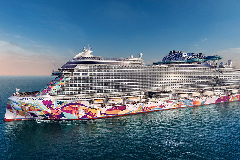 Norwegian Cruise Line voert grote wijzigingen door aan Aqua Crossing			