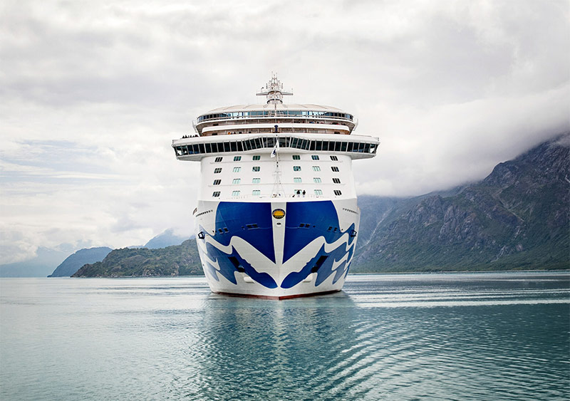 Princess 2025 seizoen in Alaska omvat zeven schepen en 21 bestemmingen
