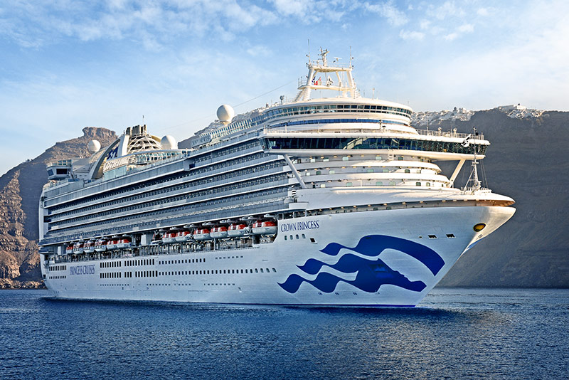 Crown Princess vaart rond Australië		