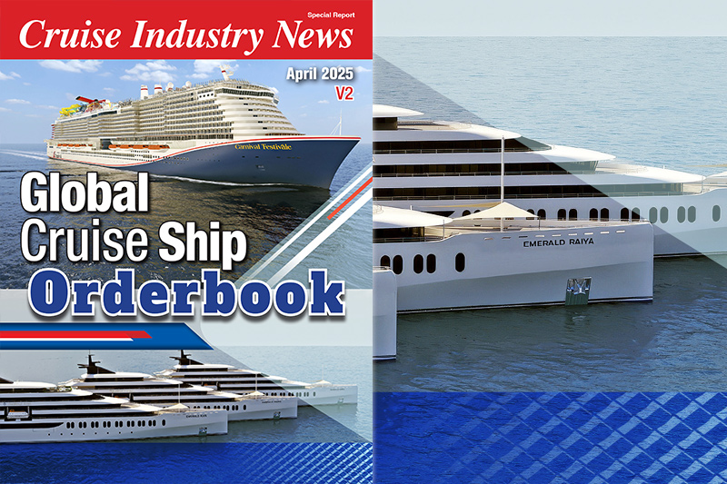 9.000 bedden, 5 schepen toegevoegd aan cruise orderboek		