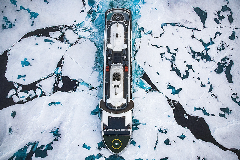 Le Commandant Charcot biedt rondreis om Antarctica aan		