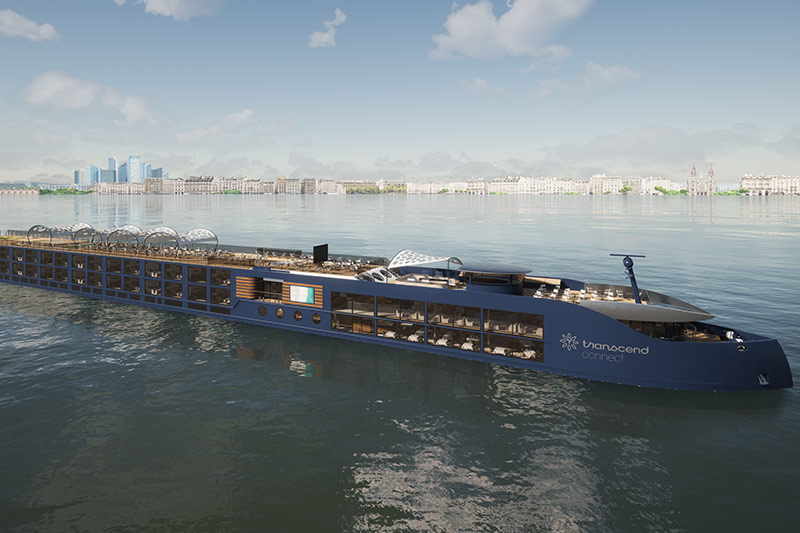 Transcend presenteert namen van nieuwe riviercruiseschepen: Connect en Evolve		