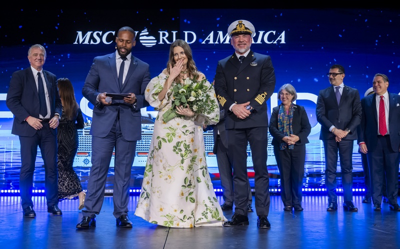 Doopceremonie voor MSC World America in Miami		