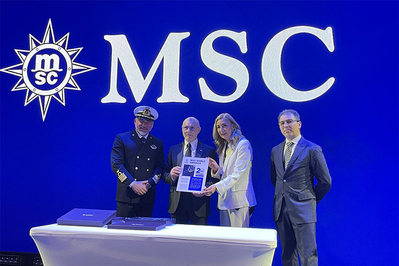 MSC World America ontvangt prestigieuze onderscheiding voor veiligheid en duurzaamheid		