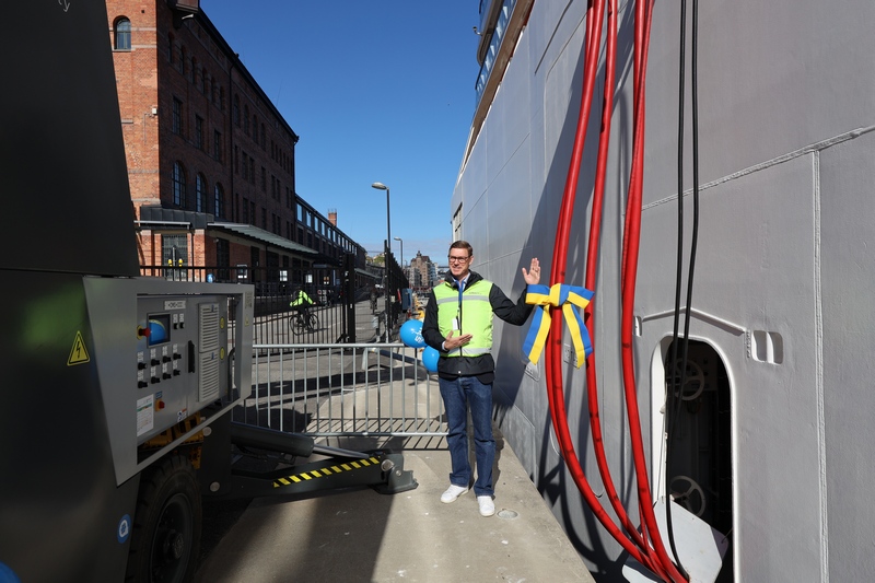 Zweedse haven Stockholm opent tweede walstroominstallatie voor cruiseschepen		