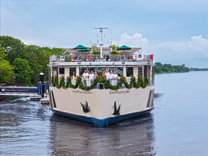 AmaWaterways doopt eerste schip in Colombia: de AmaMagdalena