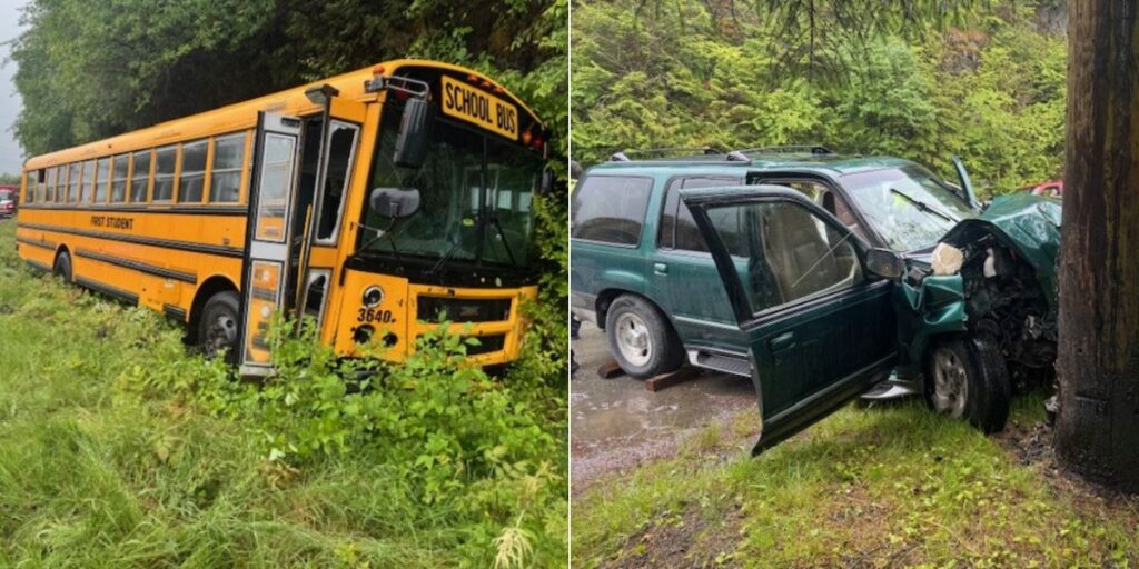 Toerbus met cruisepassagiers crasht in Ketchikan – meerdere gewonden, excursie geannuleerd