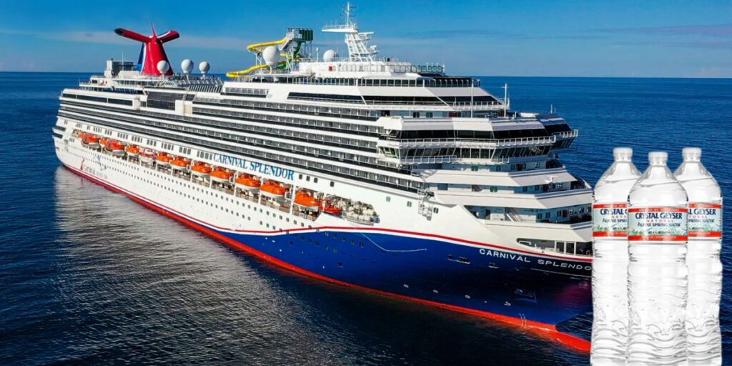 Boze cruisepassagier na onverwachte kosten voor flesje water