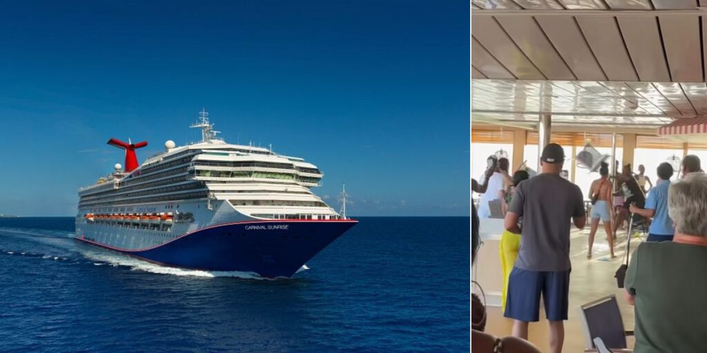 Ruzie met stoelen op Carnival Sunrise leidt tot cruiseverbod
