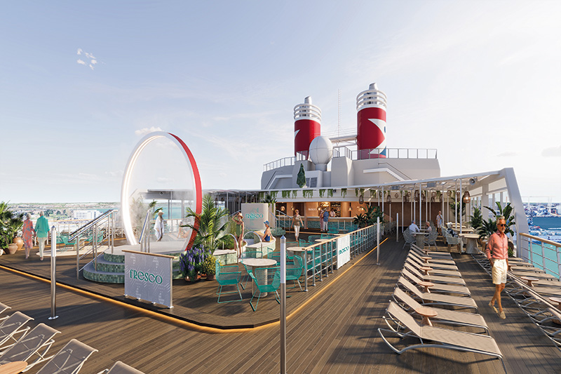 Fred. Olsen introduceert mediterraan buitenrestaurant op Borealis		