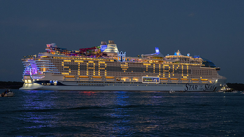 Star of the Seas van Royal Caribbean arriveert in Puerto Rico	