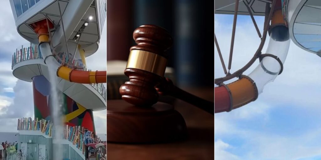 Gewonde gast van waterglijbaan klaagt Royal Caribbean aan