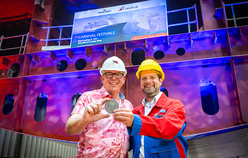 Kiellegging van Carnival Festivale	
