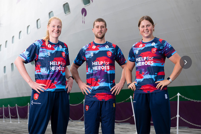 Essex Cricket en Ambassador organiseren Help for Heroes-dag	