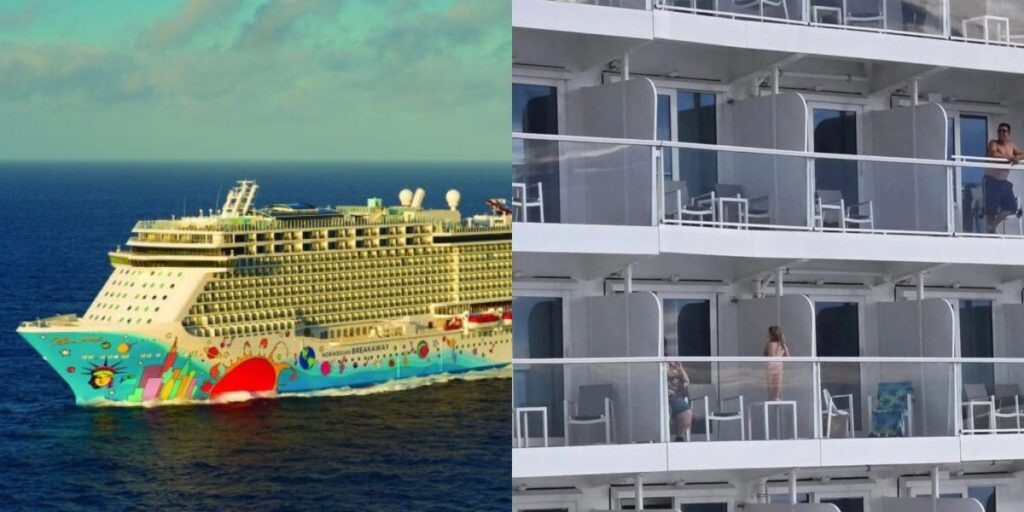Cruisefoto zorgt voor woede nadat kind gevaarlijk dicht bij balkonrand staat