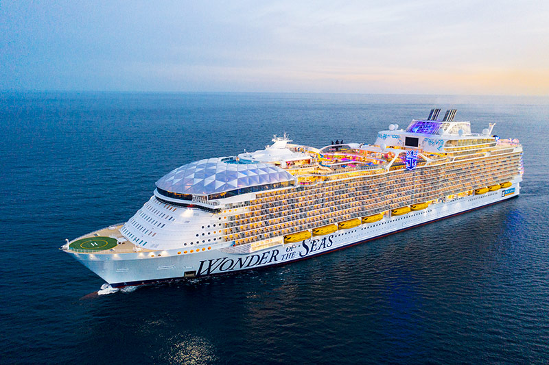 Wonder of the Seas van Royal Caribbean verhuist naar Miami		