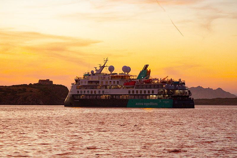 Aurora presenteert cruises met kleine schepen voor 2027	
