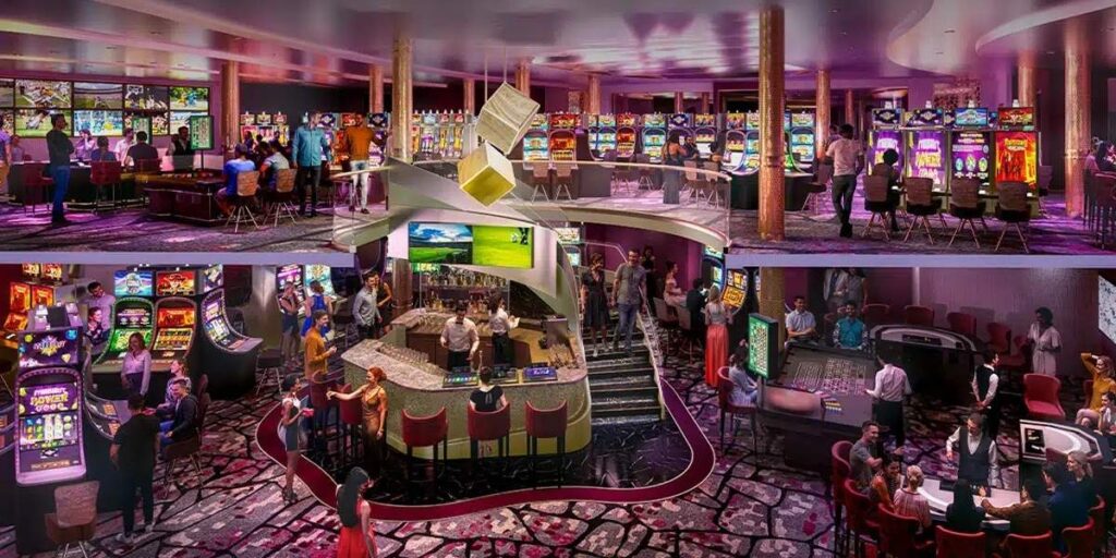 Royal Caribbean presenteert zijn eerste twee verdiepingen tellende casino