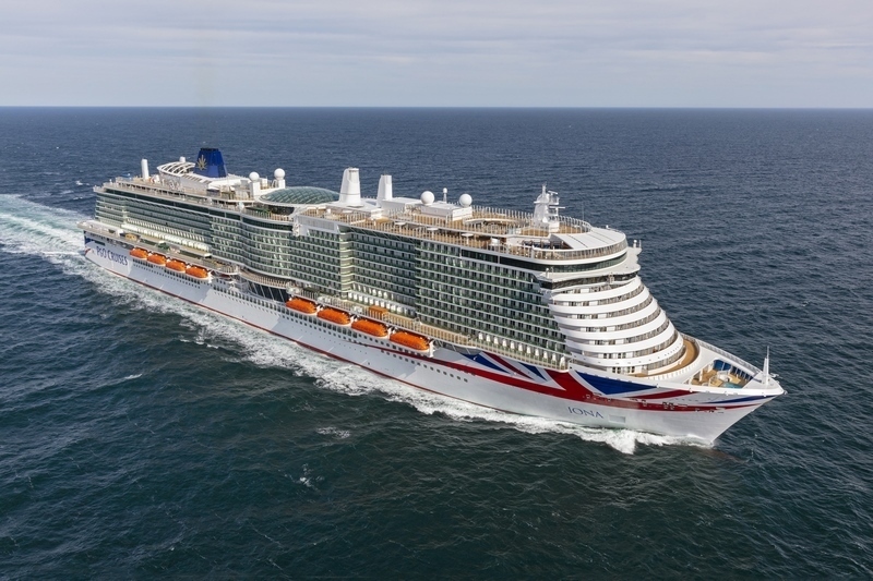 Iona van P&O gaat in droogdok in Noord-Europa