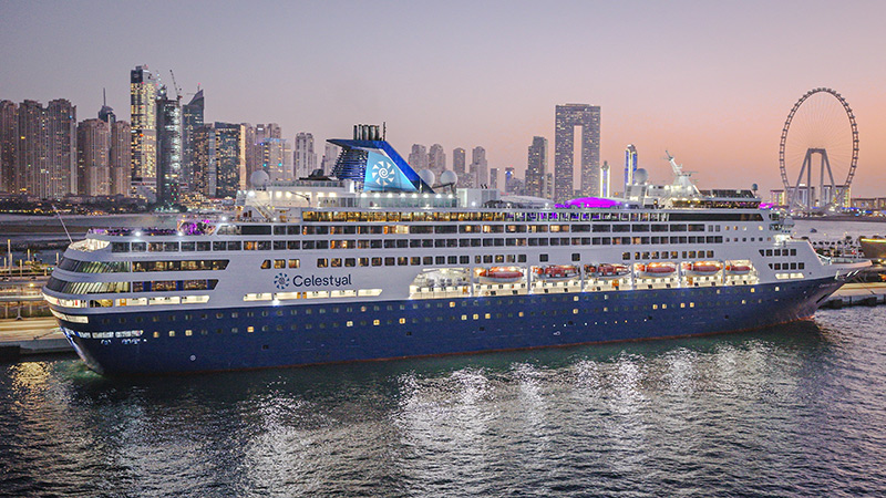 Celestyal-schepen varen via de Rode Zee naar de Arabische Golf