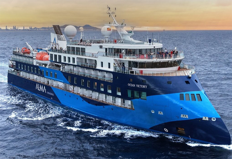 Ocean Victory van SunStone vaart in 2026 in het Noordpoolgebied