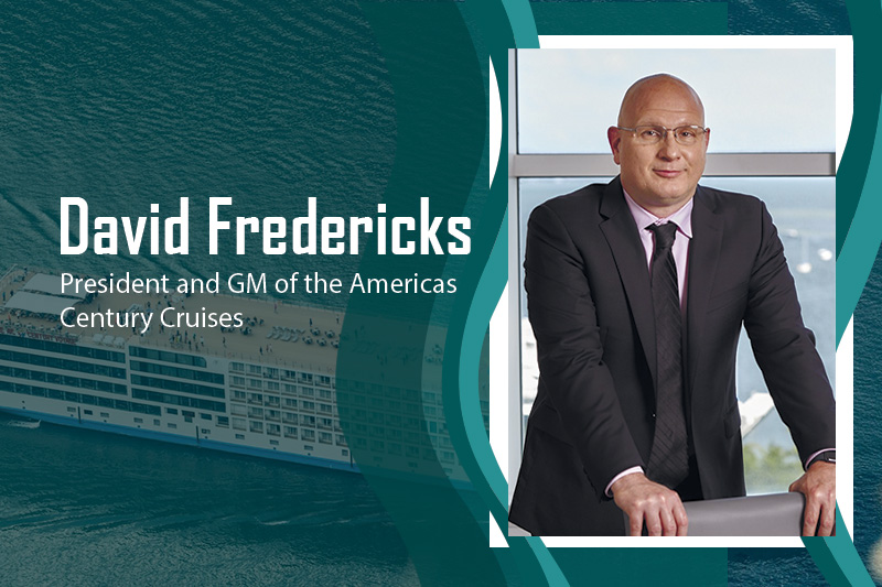 Century Cruises benoemt David Fredericks tot president en general manager Amerika