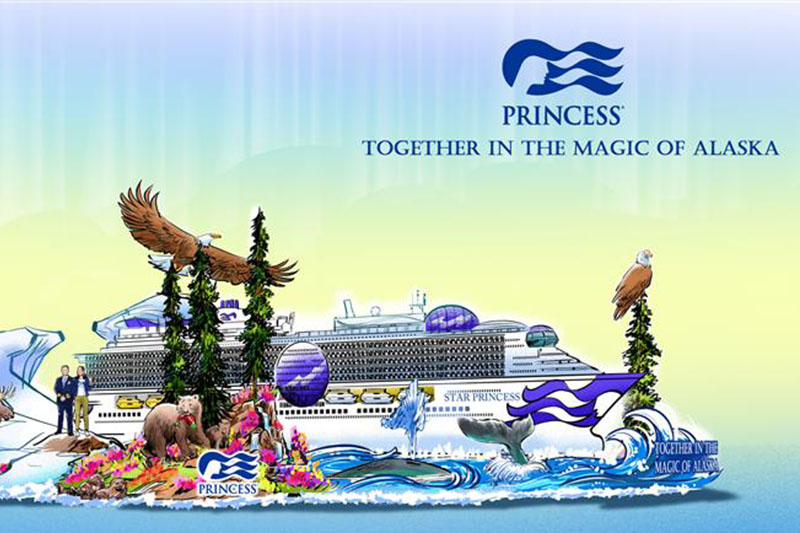 Bloemenwagen van Star Princess vaart mee in Rose Parade 2026