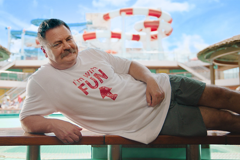Nick Offerman is gezicht van Carnivals 'Find Your Fun Again'-campagne