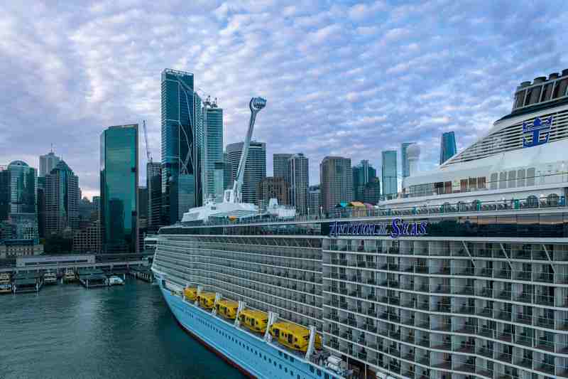Anthem of the Seas van Royal Caribbean maakt debuut in Australië