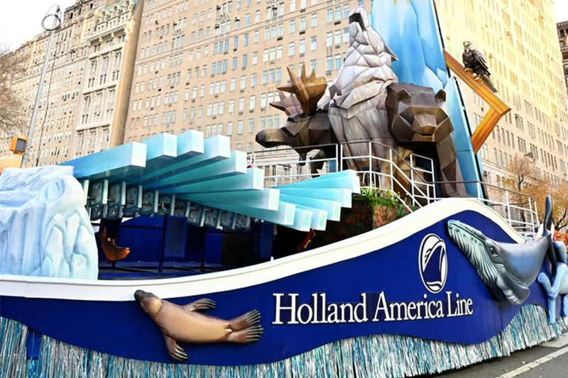 Holland America Line rijdt mee in Macy's Thanksgiving Day Parade