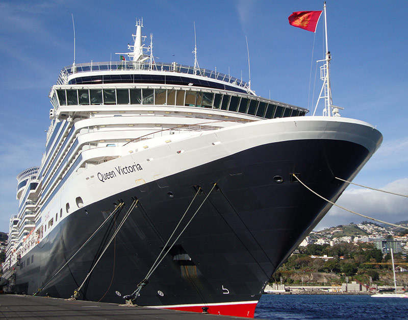 Cunards Queen Victoria weer terug in Southampton