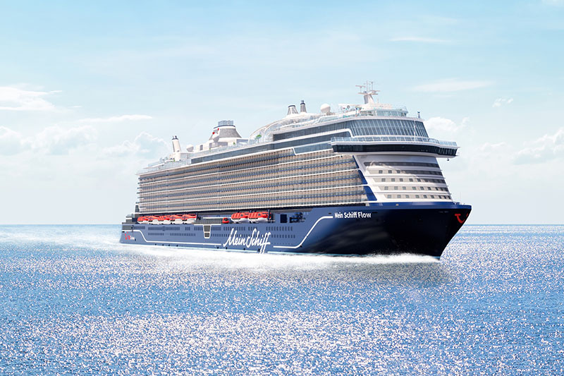 Cruises met de Mein Schiff Flow vanaf juli 2026 zijn te boeken