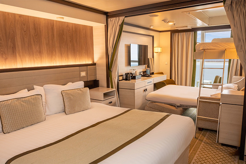 P&O introduceert hutten voor vijf personen op Arvia, Britannia en Iona
