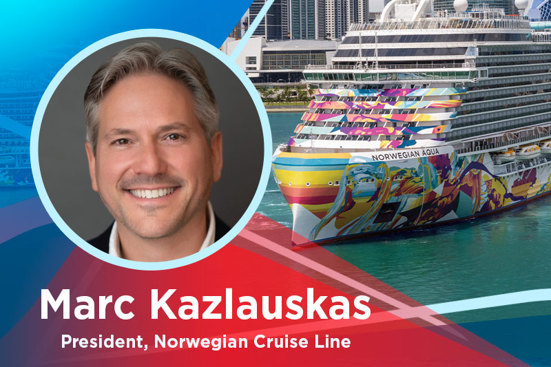 Marc Kazlauskas benoemd tot president van Norwegian Cruise Line