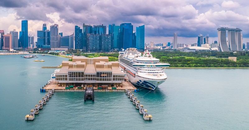 Diamond Princess start thuishavenseizoen in Singapore