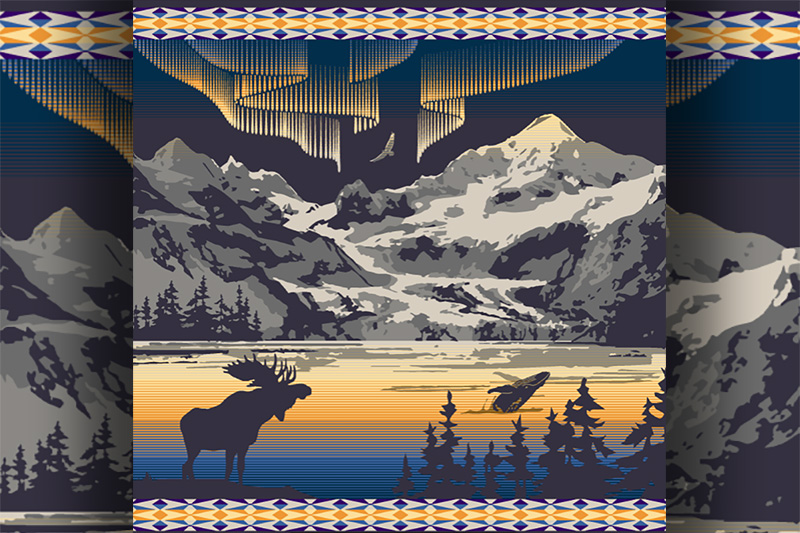 Holland_America_en_Pendleton_Woolen_Mills_werken_samen_aan_exclusieve_Alaskadeken