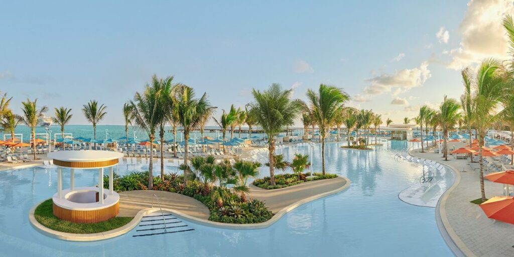 Norwegian Cruise Line presenteert grote upgrade voor Great Stirrup Cay met nieuw megazwembad en eilandvernieuwingen