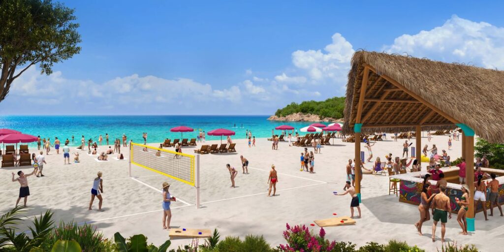 Royal Caribbean presenteert eerste beelden van Royal Beach Club Lelepa voorafgaand aan opening in 2027 