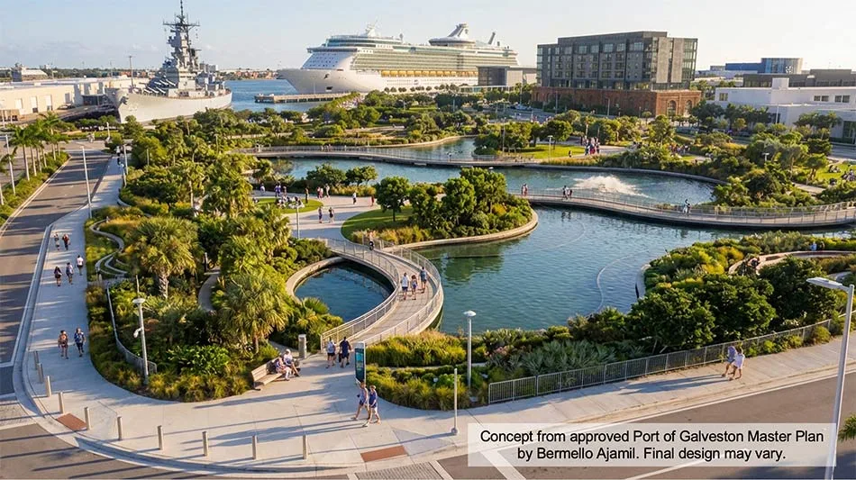 Galveston organiseert open dag over 20-jarig masterplan haven	