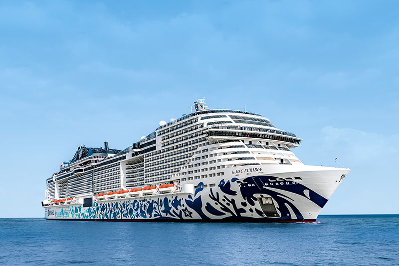 MSC schrapt eerste Europese cruise van MSC Euribia	