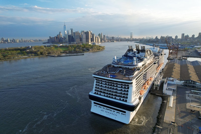 Meraviglia vertrekt voor MSC’s laatste cruise vanuit New York