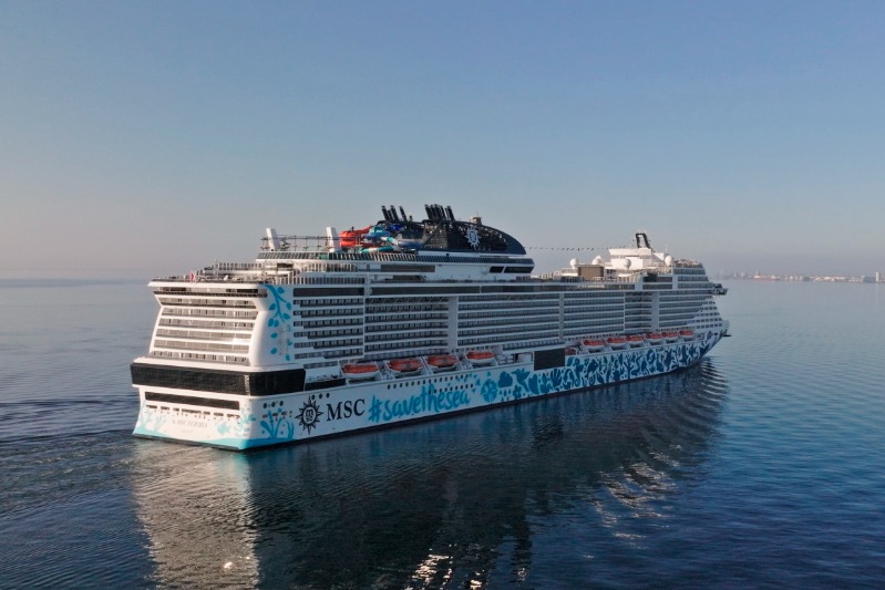 MSC Euribia keert via Rode Zee terug naar Europa		