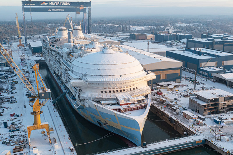 Royal Caribbean lijkt jaarlijks een nieuw Icon-schip te plannen		
