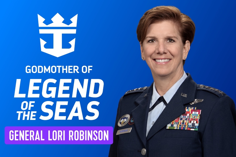 Generaal Lori J. Robinson wordt meter van Legend of the Seas