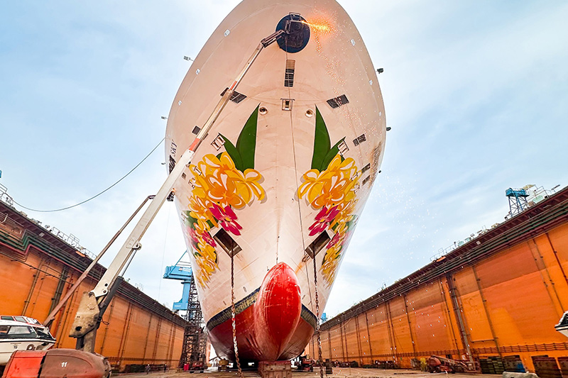 Cordelia Cruises laat kijkje achter de schermen zien bij droogdok van de Sky